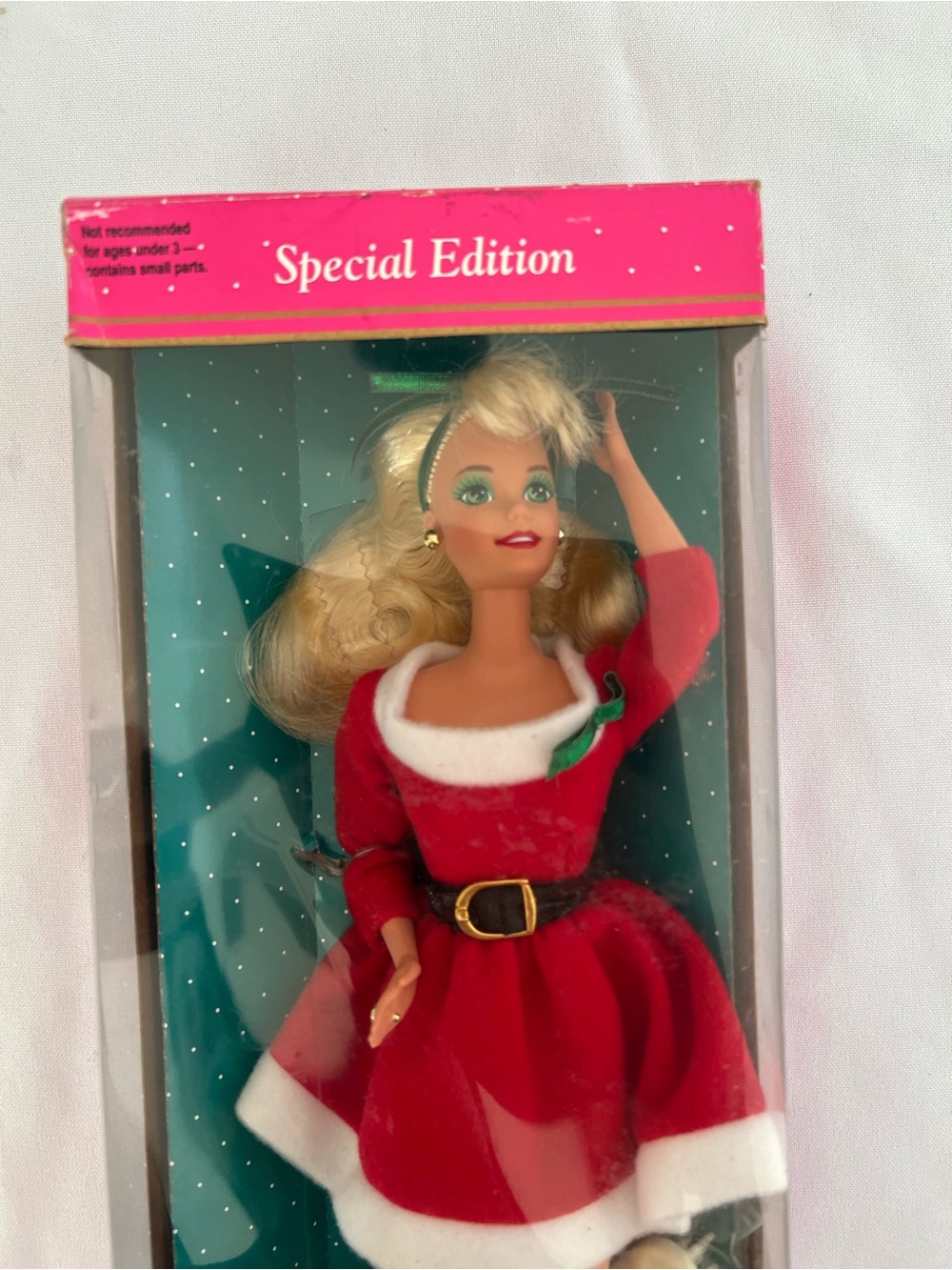 Vintage 1992 Barbie Holiday Hostess Doll - Red, White & Green Accents - Picture 2 of 9